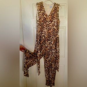 Chico’s leopard print jumpsuit